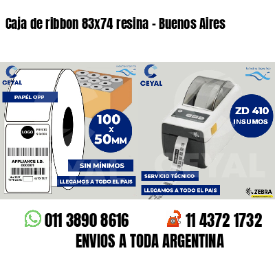 Caja de ribbon 83x74 resina - Buenos Aires
