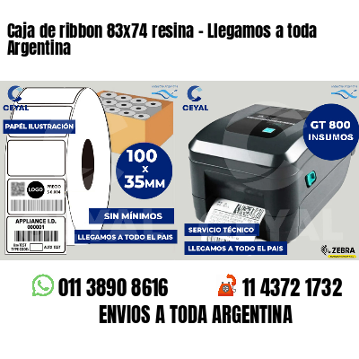 Caja de ribbon 83x74 resina - Llegamos a toda Argentina