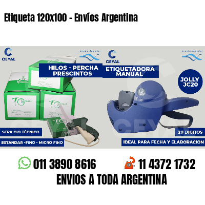 Etiqueta 120x100 - Envíos Argentina