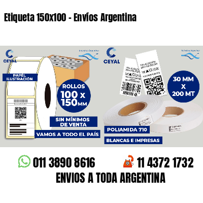 Etiqueta 150x100 - Envíos Argentina