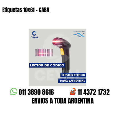 Etiquetas 10x61 - CABA