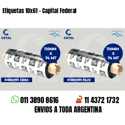 Etiquetas 10x61 - Capital Federal