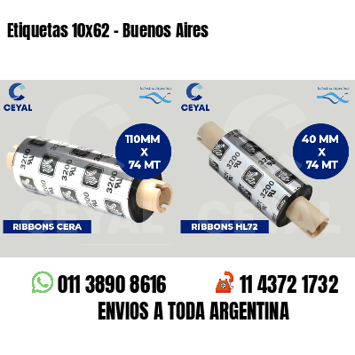 Etiquetas 10x62 - Buenos Aires