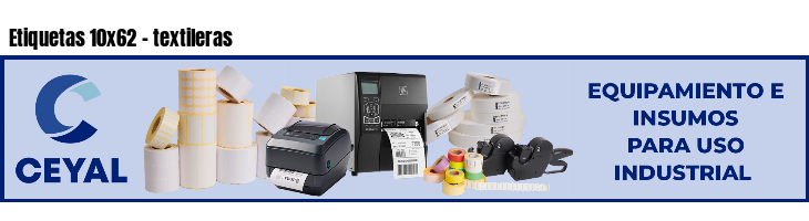 Etiquetas 10x62 - textileras