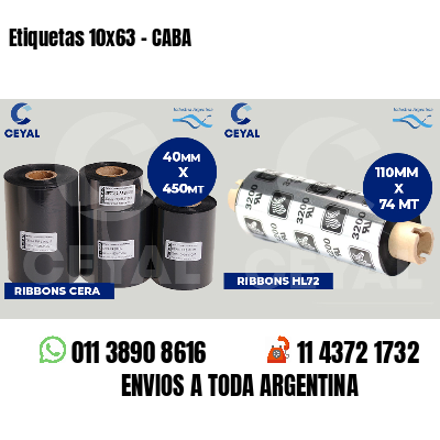 Etiquetas 10x63 - CABA