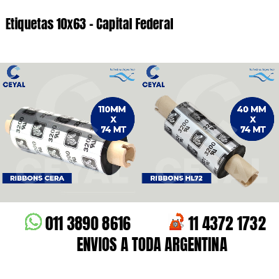 Etiquetas 10x63 - Capital Federal