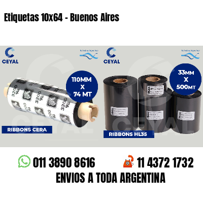 Etiquetas 10x64 - Buenos Aires