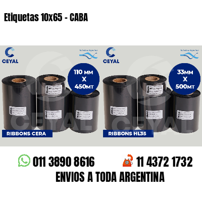 Etiquetas 10x65 - CABA