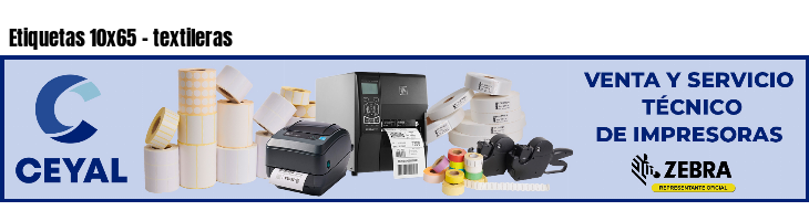 Etiquetas 10x65 - textileras