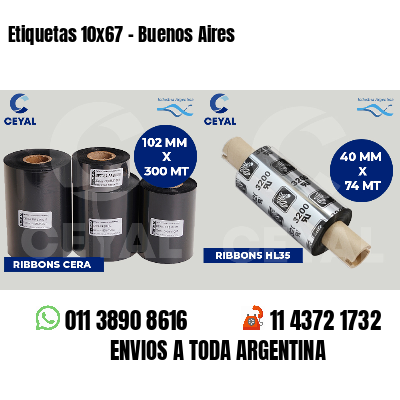 Etiquetas 10x67 - Buenos Aires
