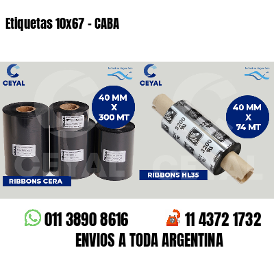 Etiquetas 10x67 - CABA