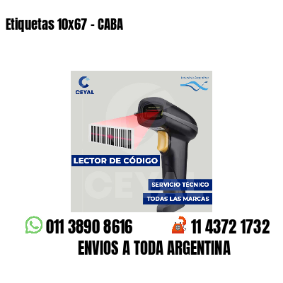 Etiquetas 10x67 - CABA