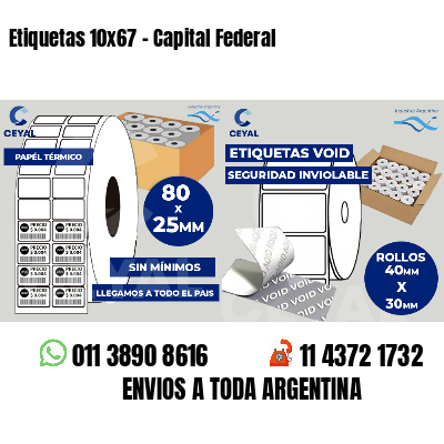 Etiquetas 10×67 – Capital Federal