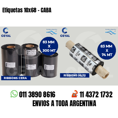 Etiquetas 10x68 - CABA