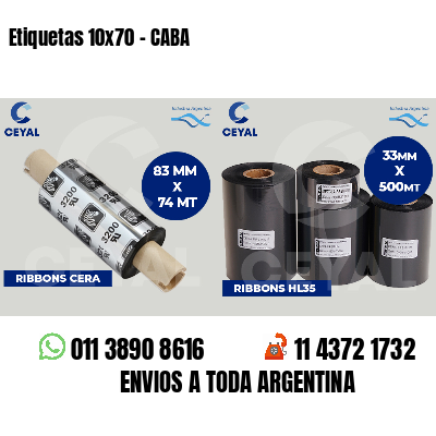 Etiquetas 10x70 - CABA