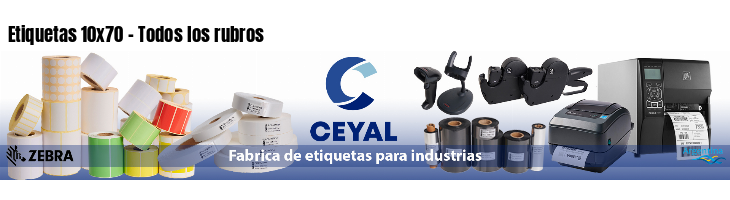 Etiquetas 10x70 - Todos los rubros