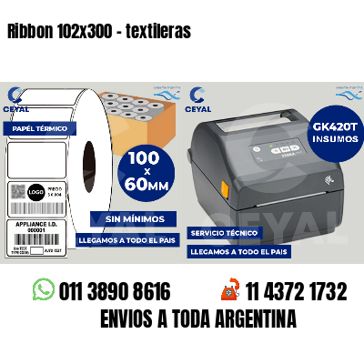 Ribbon 102x300 - textileras