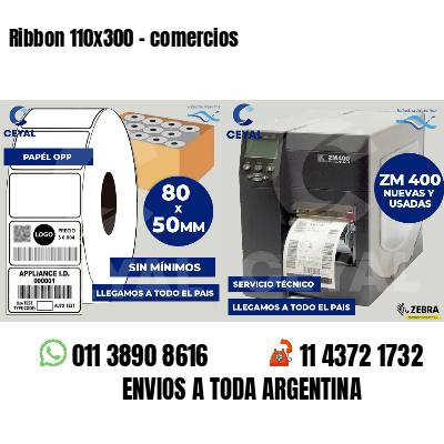Ribbon 110x300 - comercios