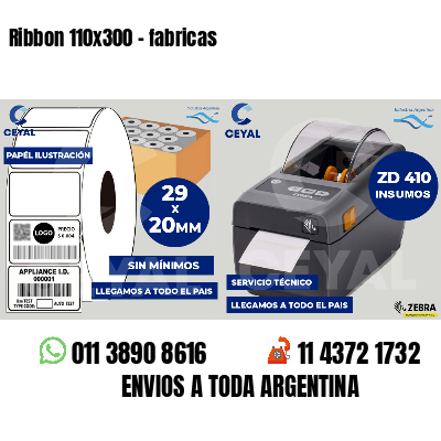 Ribbon 110x300 - fabricas