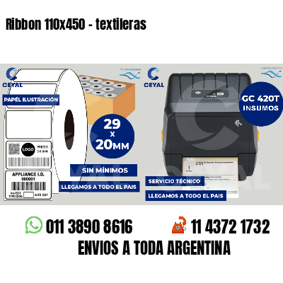 Ribbon 110x450 - textileras