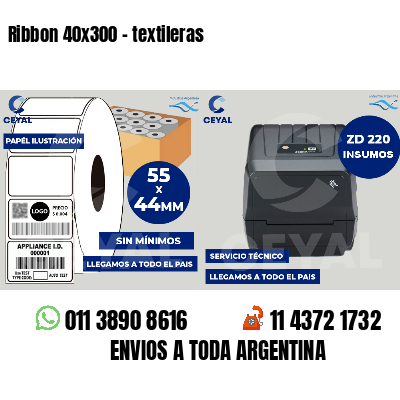Ribbon 40x300 - textileras
