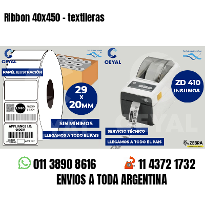 Ribbon 40x450 - textileras
