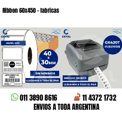 Ribbon 60x450 - fabricas