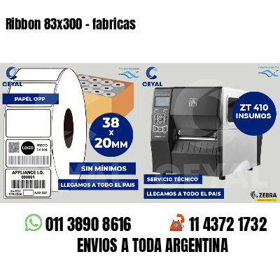 Ribbon 83x300 - fabricas