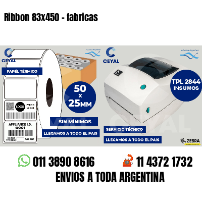 Ribbon 83x450 - fabricas
