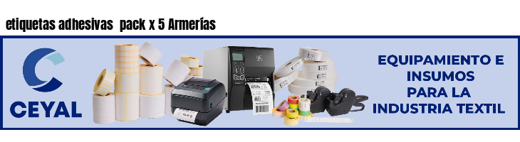 etiquetas adhesivas pack x 5 Armerías