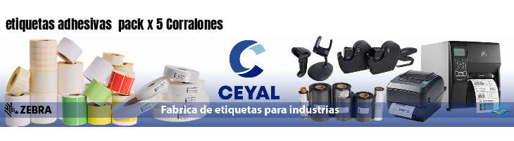 etiquetas adhesivas  pack x 5 Corralones
