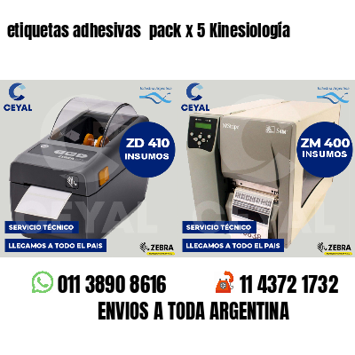 etiquetas adhesivas pack x 5 Kinesiología