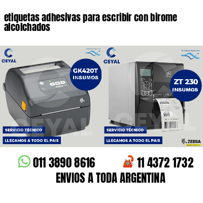 etiquetas adhesivas para escribir con birome alcolchados