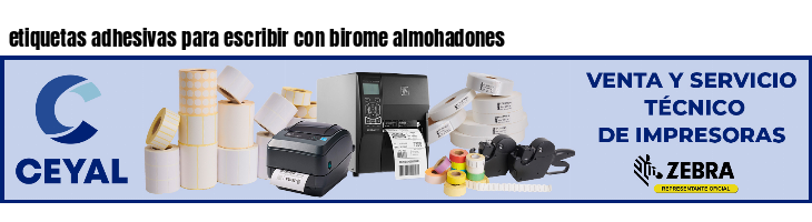 etiquetas adhesivas para escribir con birome almohadones