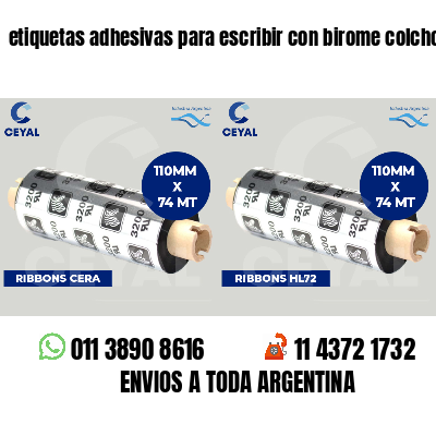 etiquetas adhesivas para escribir con birome colchones