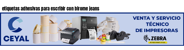 etiquetas adhesivas para escribir con birome jeans