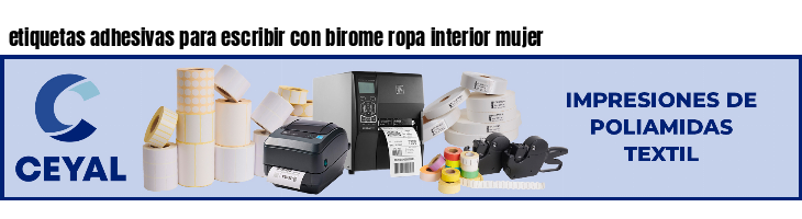 etiquetas adhesivas para escribir con birome ropa interior mujer