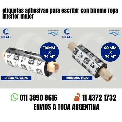 etiquetas adhesivas para escribir con birome ropa interior mujer