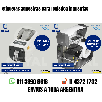 etiquetas adhesivas para logística industrias