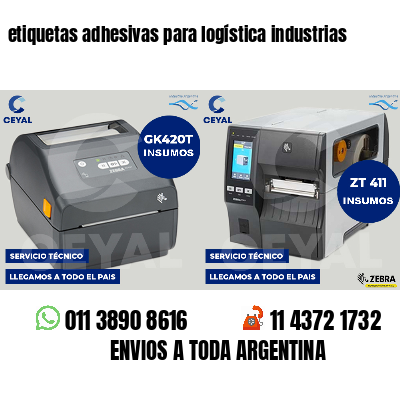 etiquetas adhesivas para logística industrias