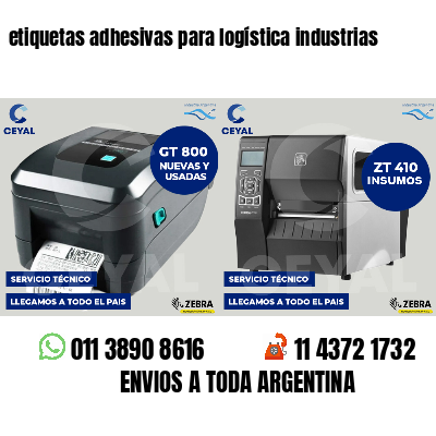 etiquetas adhesivas para logística industrias