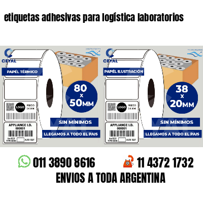 etiquetas adhesivas para logística laboratorios