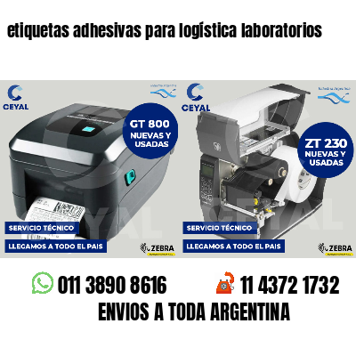 etiquetas adhesivas para logística laboratorios