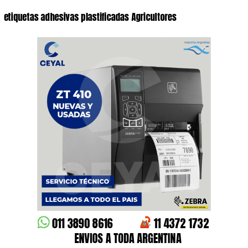 etiquetas adhesivas plastificadas Agricultores