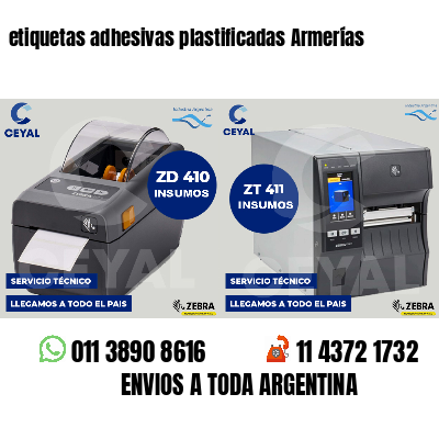 etiquetas adhesivas plastificadas Armerías
