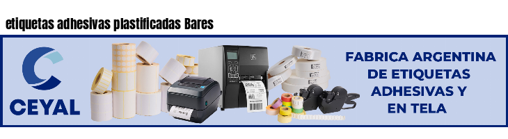 etiquetas adhesivas plastificadas Bares