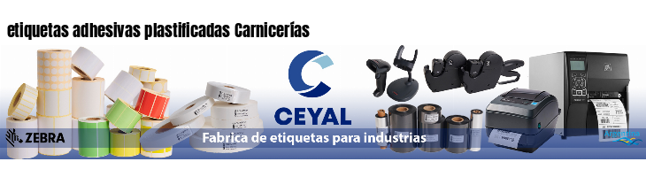 etiquetas adhesivas plastificadas Carnicerías
