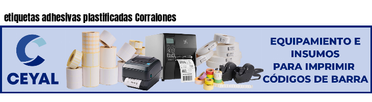 etiquetas adhesivas plastificadas Corralones
