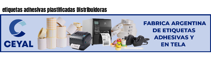 etiquetas adhesivas plastificadas Distribuidoras