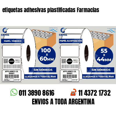 etiquetas adhesivas plastificadas Farmacias